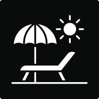 Beach Illustration Icon vector
