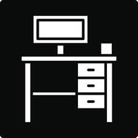 Desk Illustration Icon vector