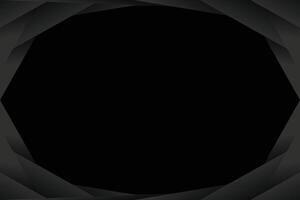 Black and white abstract background with a black hexagon vector