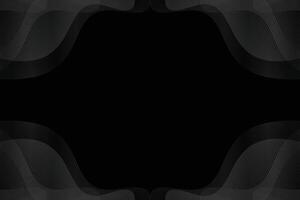 Black background with a black and white design vector
