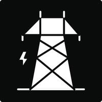 Electricity tower icon illustration vector