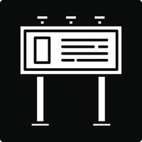 A black and white sign with a white background vector