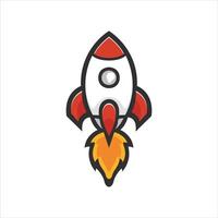 rocket element design vector