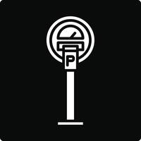 Parking meter icon illustration vector