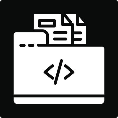 Coding Folder Illustration Icon