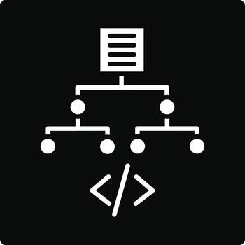 Algorithm Illustration Icon vector