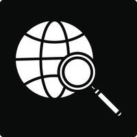 Global Search Illustration Icon vector