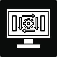 Workflow Illustration Icon vector