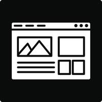 Web Layout Illustration Icon vector