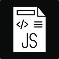 Javascript File Illustration Icon vector