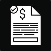 Invoice Illustration Icon vector