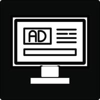 Online Ads Illustration Icon vector