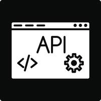 Web API Illustration Icon vector