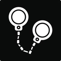 Handcuffs Illustration Icon vector