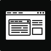 Browser Pop Up Illustration Icon vector