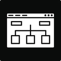 Website Structure Illustration Icon vector