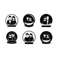 Couple Sharing Coffee Graphic Design File for Creative Projects vector