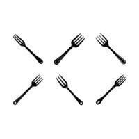 Editable fork graphic design file perfect for digital projects, icons, and prints vector