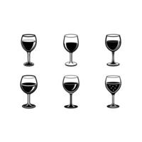 Wine Glass Graphic Design File for Commercial Use vector