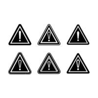 Editable warning sign for instant download and use in projects vector
