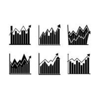 graphic of stock market index for financial analysis and data visualization vector