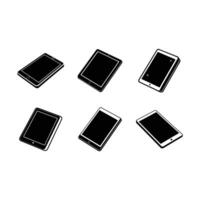Stylish tablet design perfect for digital, app, and tech projects vector