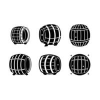 High-quality wine barrel design for digital art and creative projects vector