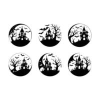 Create a spooky atmosphere with this Halloween background design, perfect for all your spooky needs vector