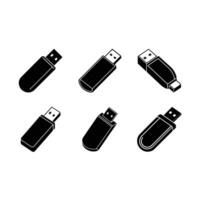 USB icon for digital designs, perfect for tech and electronics projects vector