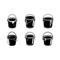 High-quality paint bucket for creative and DIY graphic design projects. vector