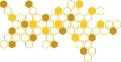 simple abstract metal gold color different shape creative hexagon honeycomb polygon pattern gold and white on it. vector