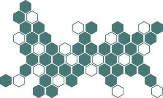 simple abstract metal copper patina green color different shape creative hexagon honeycomb polygon pattern vector