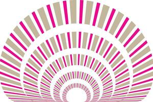 simple abstract pink brown color creative geometric circle half line pattern a purple and pink spiral with a white striped pattern vector