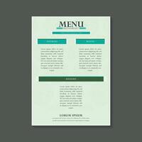 modern restaurant menu in mandala pattern style vector