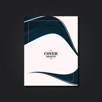Abstract annual report brochure template vector