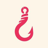 Fishing hook trendy artwork ravishing abstract illustration colorful applied design vector