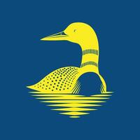 Loon trendy artwork beauteous abstract illustration colorful applied design vector