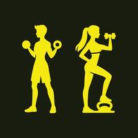 Fitness workout trendy artwork perfect abstract illustration colorful applied design vector