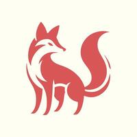 Fox trendy artwork beautiful abstract illustration colorful applicative design vector