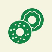 Bagel trendy artwork glorious abstract illustration colorful applied design vector