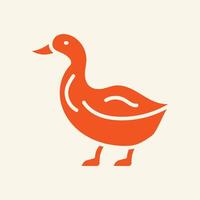 Duck trendy artwork elegant abstract illustration colorful applied design vector