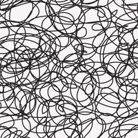 seamless pattern abstract lines black white vector
