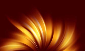 Abstract dark yellow gold luxury fabric wave background with copy space. Smooth liquid wave. vector