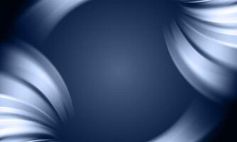 Abstract blue white luxury fabric wave background with copy space. Smooth dark blue. vector