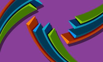 Abstract colorful geometric isometric purple background. vector