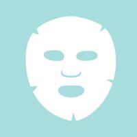 Skin sheet mask icon. Simply illustration for packaging vector