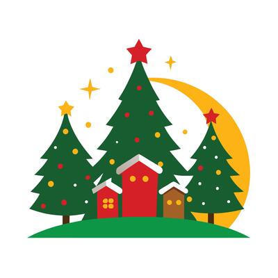 Twinkling Christmas eve