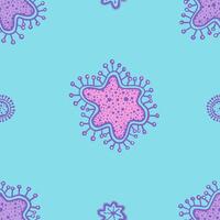 Seamless Star Pattern with Dotted Centres vector
