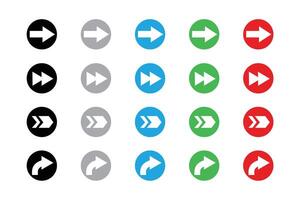 arrows in colorful circle on white background vector