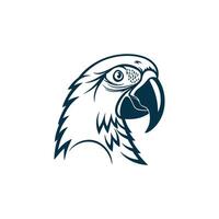 Creative Simple Parrot Bird Silhouette Style background vector